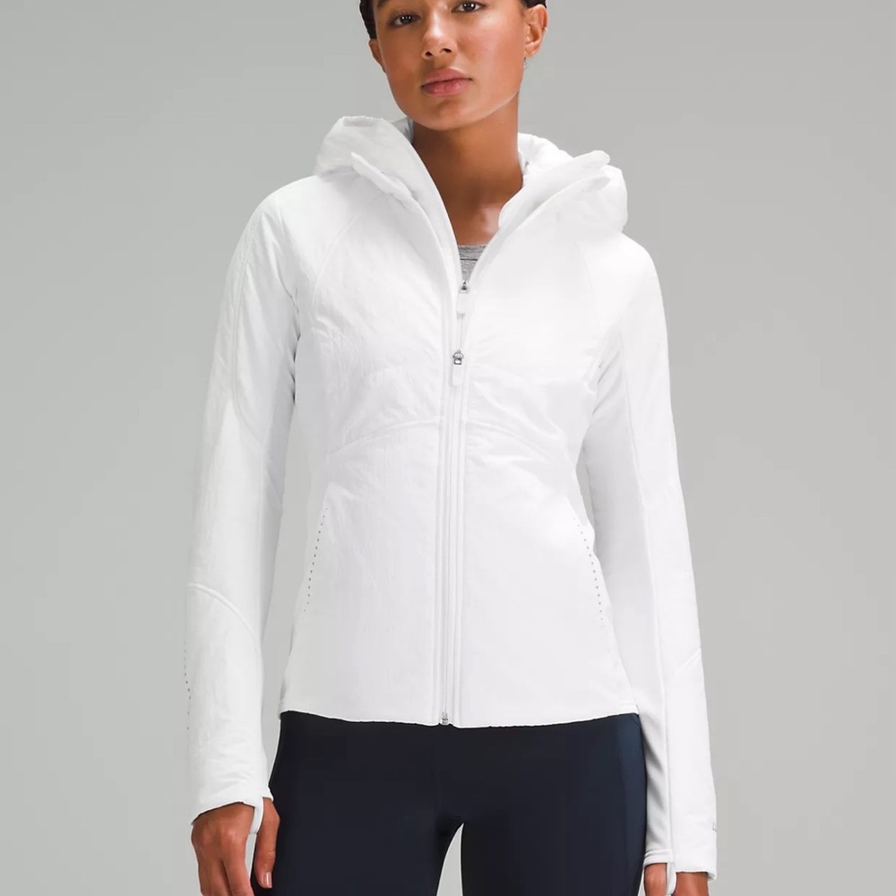 lululemon athletica White Hooded Utility Jacket